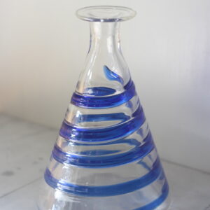 Vintage munnblåst kunstglass karaffel