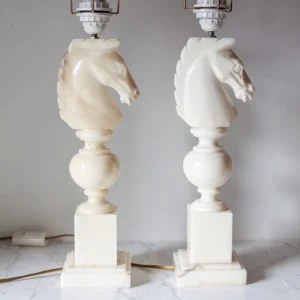 Håndlagde Vintage Italienske Alabasterlamper