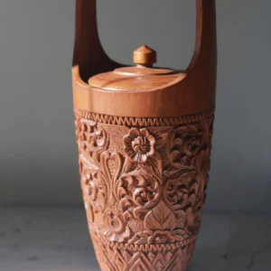 Vintage isbøtte i teak